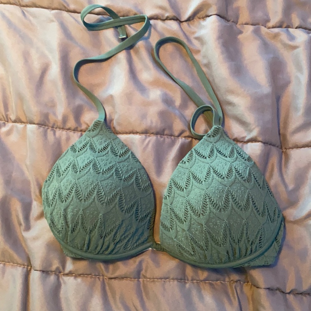 bluish green super cute bikini top